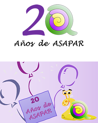 logotipo de los 20 años