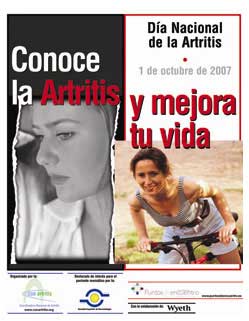 cartel del día nacional de artritis - 1 de octubre de 2007