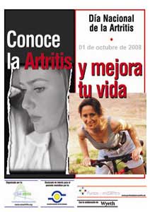 cartel del día nacional de artritis - 1 de octubre de 2008