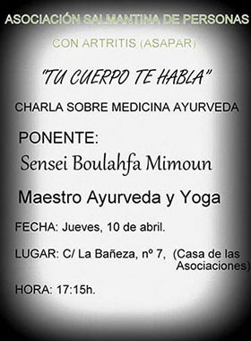 Charla sobre Medicina Ayurveda