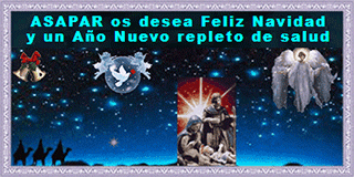 asapar os desea Feliz Navidad
y un Año Nuevo repleto de salud