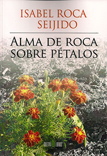 alma de roca sobre pétalos