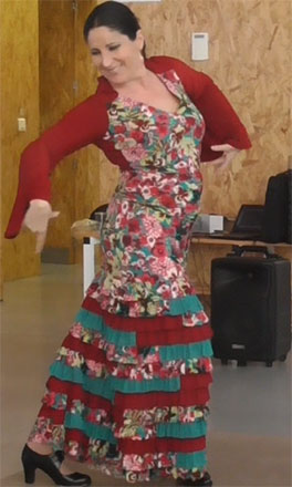 bailando flamenco